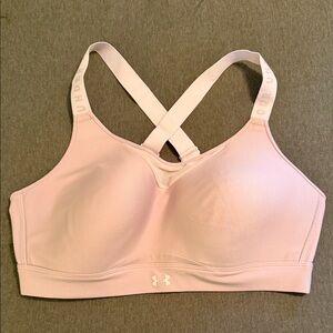 Under Armour Light Pink Crossback Sports Bra XL